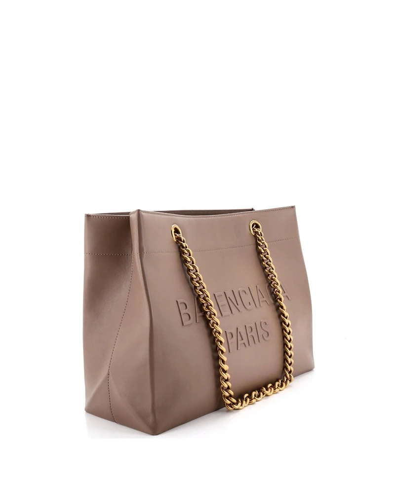 Pre-Owned Balenciaga Medium Duty Free Chain Tote Leather