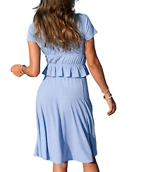 Cupshe Women's Just a Little Extra Blue 2-Piece Set
