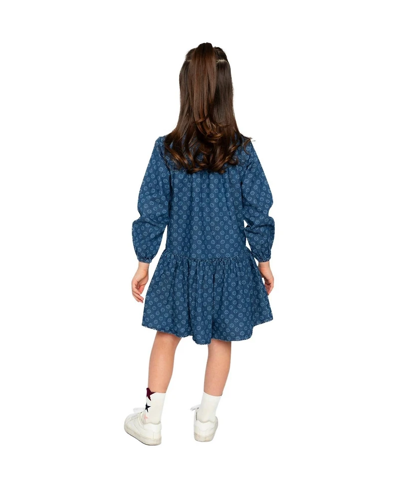 Deux par Little and Big Girl 6-14Y Shirt Dress Smiley Print