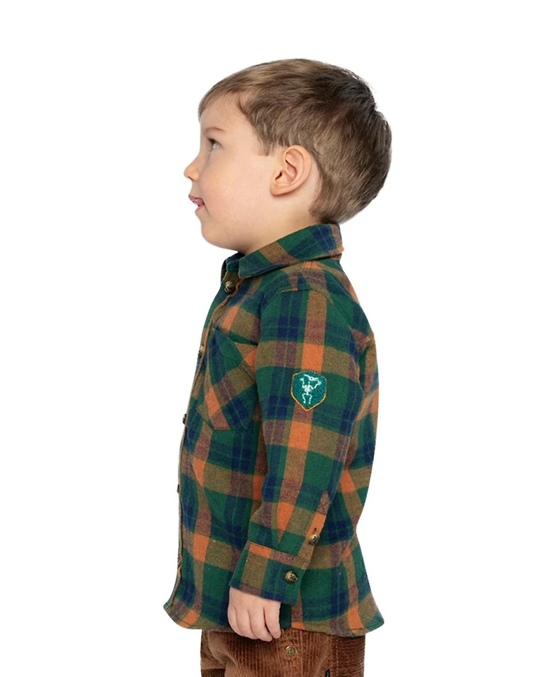 Deux par Kids & Baby Little and Big Boy 6-8 Plaid Shirt