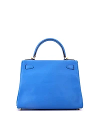 Pre-Owned HERMES Kelly 28 Handbag Evercolor with Gold Hardware
