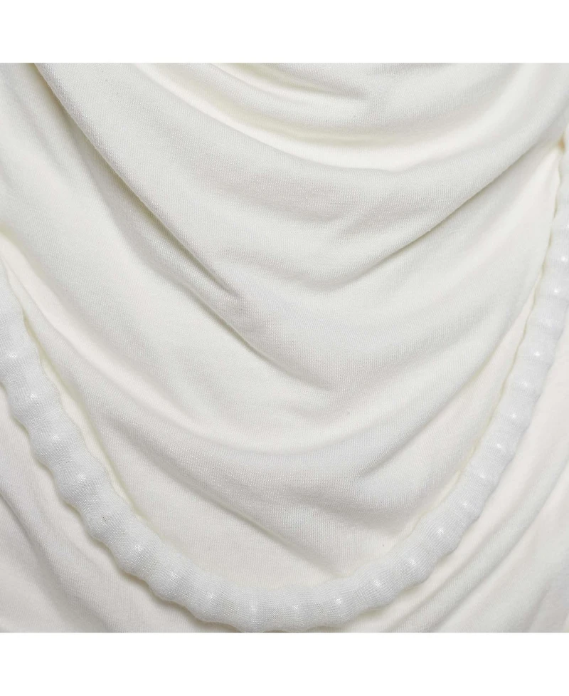 Pre-Owned Givenchy Women's Draped Cowl Neck Blouse with Beaded Detail