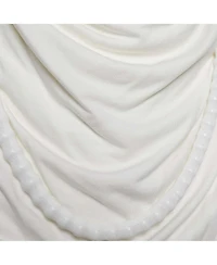 Pre-Owned Givenchy Women's Draped Cowl Neck Blouse with Beaded Detail