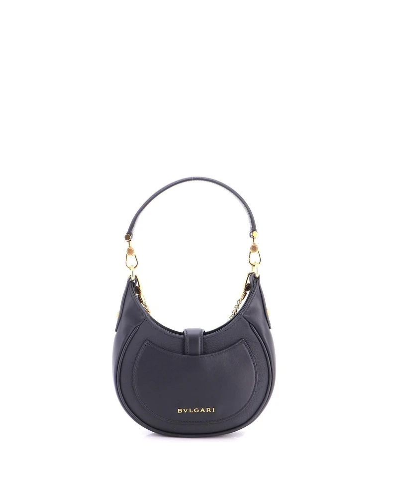 Pre-Owned Bvlgari Mini Serpenti Ellipse Crossbody Bag Leather