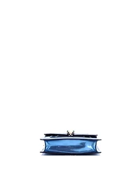 Pre-Owned Bvlgari Small Serpenti Forever Square Shoulder Bag Metallic Leather