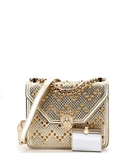 Pre-Owned Bvlgari Small Serpenti Forever Square Shoulder Bag Full Studded Leather