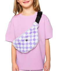 Deux par Deux Checkered Adjustable Strap Fanny Bag