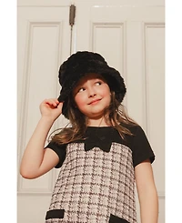 Deux par Deux Toddler Girl (2Y - 4Y) Faux Fur Bucket Hat