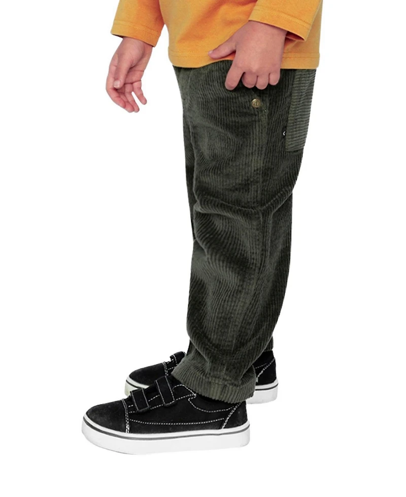 Deux par Little and Big Boy Stretch Corduroy Pants with Cargo Pocket