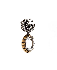 Pre-Owned Gucci Double G Round Drop Earrings