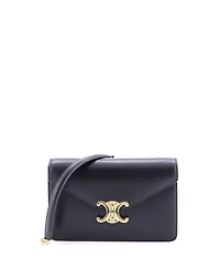 Pre-Owned Celine Margo Triomphe Wallet on Chain Leather