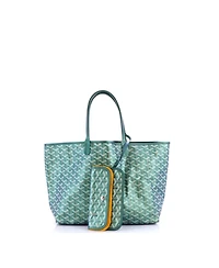 Pre-Owned Goyard Pm Saint Louis Tote Iridescent Coated Canvas
