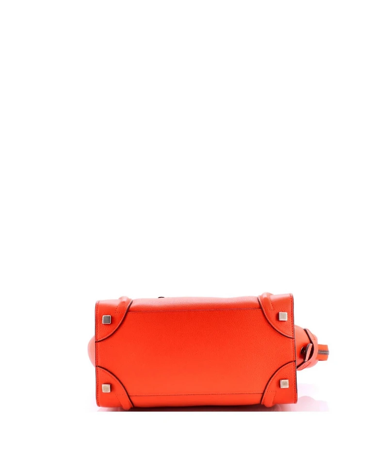 Pre-Owned Celine Micro Luggage Bag Grainy Leather