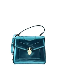 Pre-Owned Bvlgari Small Serpenti Forever Top Handle Bag Patent