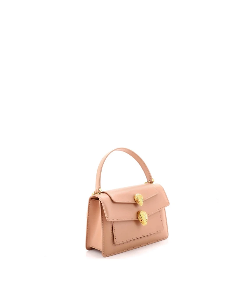 Pre-Owned Bvlgari Small Alexander Wang Serpenti Forever Top Handle Shoulder Bag Leather