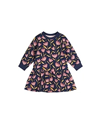 Deux par Baby Girl (12M-24M) French Terry Dress Tulip Print