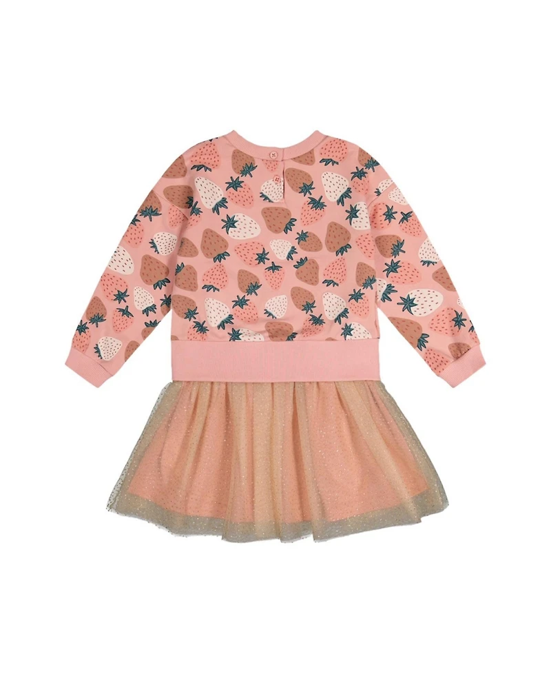 Deux par Toddler Girls 2T-5T Bi-Material Dress