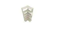 Flynama 6-Tier L-Shaped Corner Bookshelf, Anti-fall Baffle Hollow Back Home Storage Rack