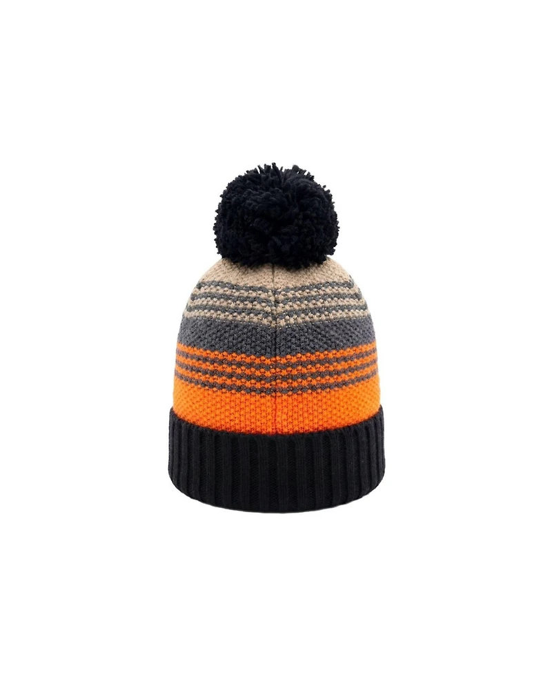 Deux par Deux Little and Big Boy 5-14 Winter Knit Hat with Pompom