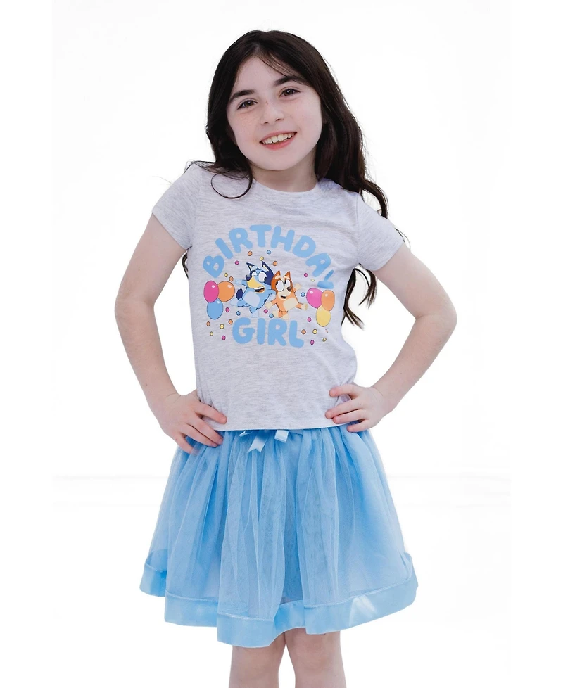 Bluey Toddler Girls (2T-5T) 2-Piece T-Shirt and Skirt Set