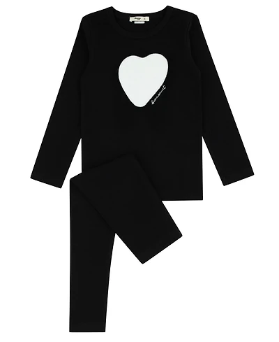 NoggiWear Toddler Girls 2T-5T Heart Star Loungewear Set