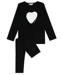NoggiWear Toddler Girls 2T-5T Heart Star Loungewear Set
