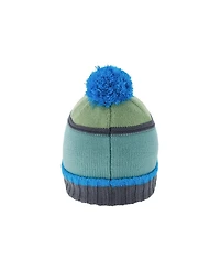 Deux par Deux Toddler Boy's (2-4) Winter Knit Pompom Hat