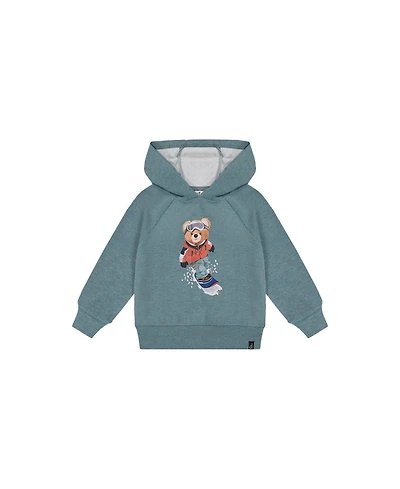 Deux par Little and Big Boy 6-8 Years Hoodie with Screenprint