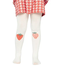 Deux par Deux Toddler Girl (3T to 4T) Knit Strawberry Tights
