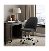 HomeRoots Adjustable Height Swivel Rolling Office Chair