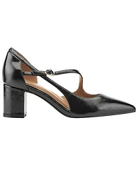 Easy Spirit Women's Nerina eFlex Leather d'Orsay Asymmetrical Pumps