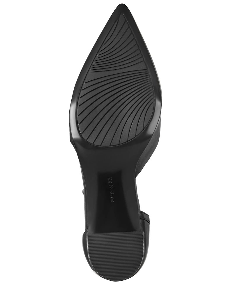 Easy Spirit Women's Nerina eFlex Leather d'Orsay Asymmetrical Pumps