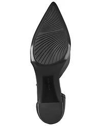 Easy Spirit Women's Nerina eFlex Leather d'Orsay Asymmetrical Pumps