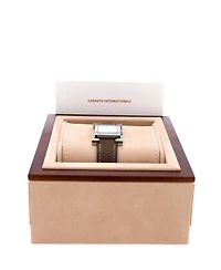 Pre-Owned Hermes Heure H Quartz Watch in Stainless Steel and Leather 21mm