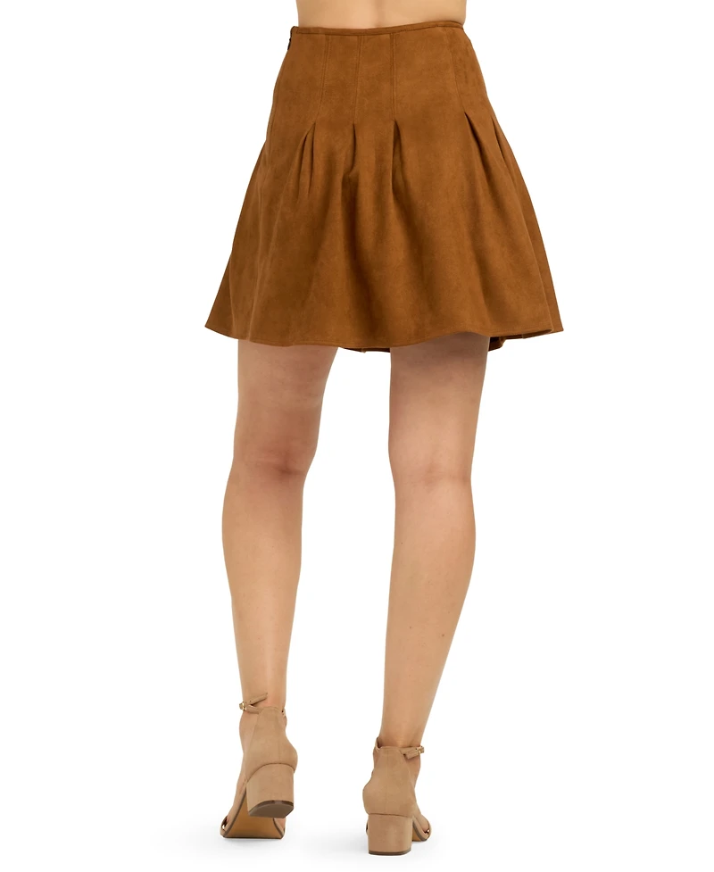 Bcx Juniors' Pleated A-Line Mini Skirt