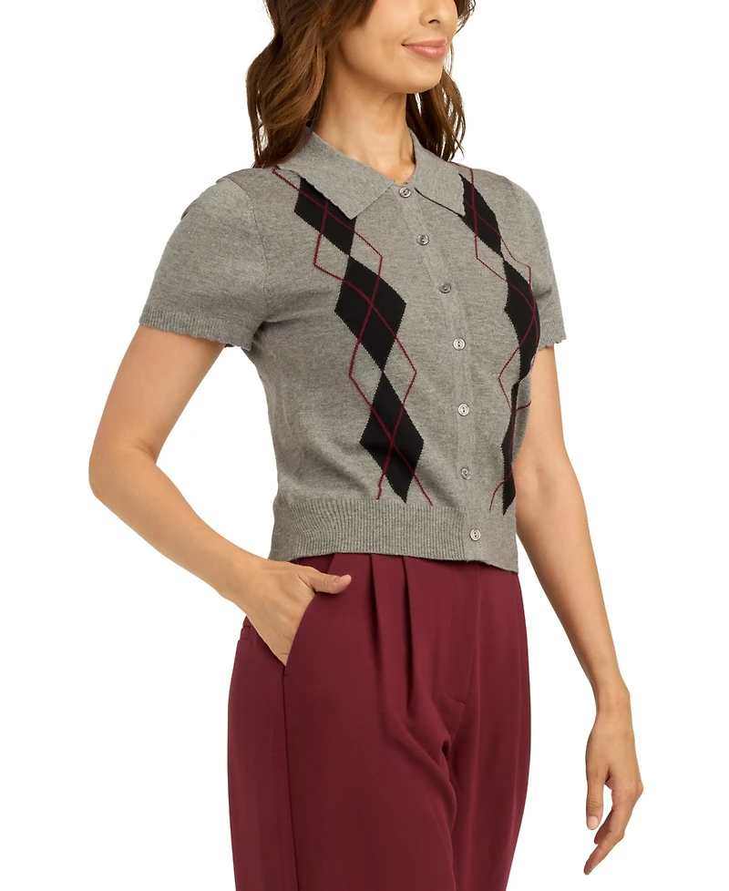Bcx Juniors' Button-Front Sweater Cardigan
