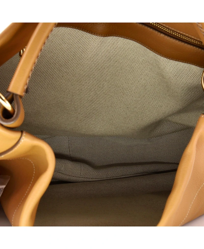 Pre-Owned Prada Large Rolle Hobo Soft Grain Leather