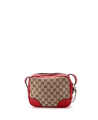 Pre-Owned Gucci Mini Bree Disco Crossbody Bag Gg Canvas with Leather