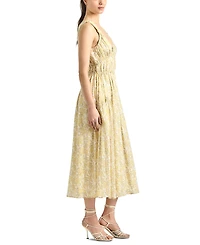Derek Lam 10 Crosby Women's Sorrel Printed V-Neck Voile Midi Dress
