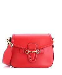 Pre-Owned Gucci Medium Lady Web Shoulder Bag Leather
