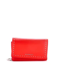 Pre-Owned Givenchy Pandora Chain Wallet Studded Leather