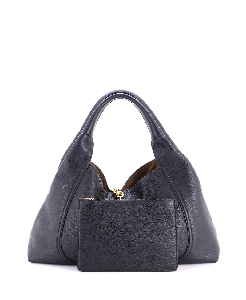 Pre-Owned Gucci Maxi Softbit Hobo Leather