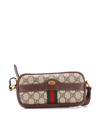 Pre-Owned Gucci Mini Ophidia Crossbody Bag Gg Coated Canvas