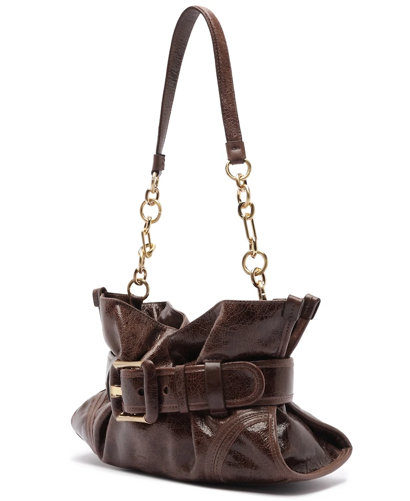Arezzo Riley Medium Leather Shoulder Handbag