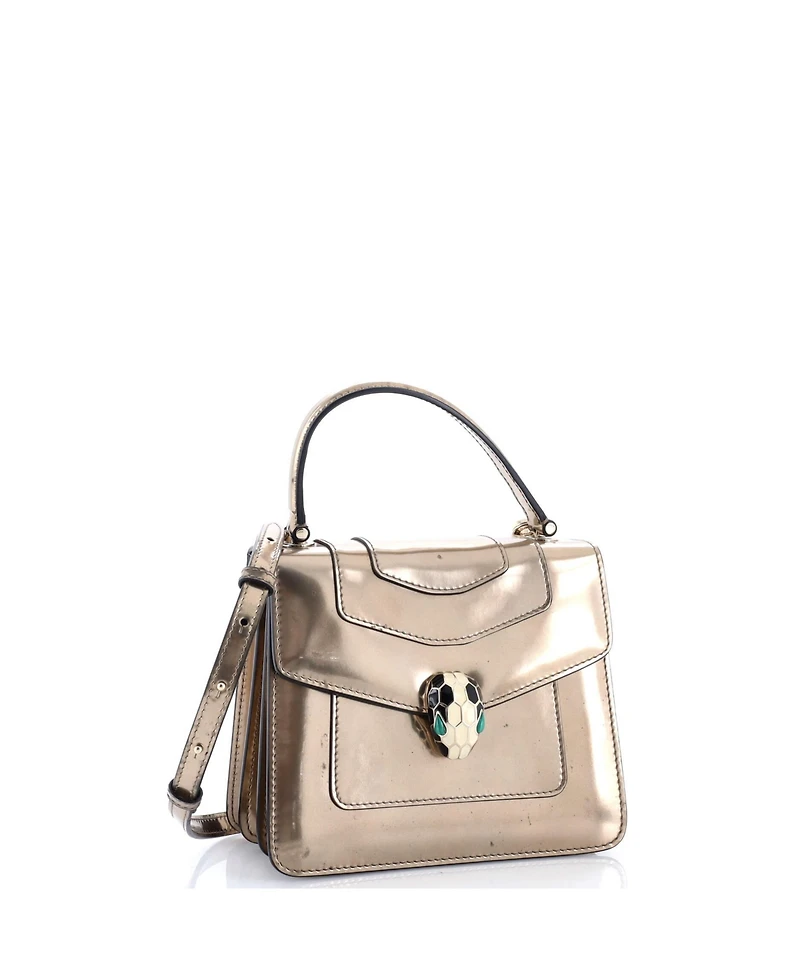 Pre-Owned Bvlgari Small Serpenti Top Handle Bag Patent