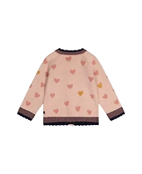 Deux par Baby Girls (12M-24M) Knitted Jacquard Cardigan Pale