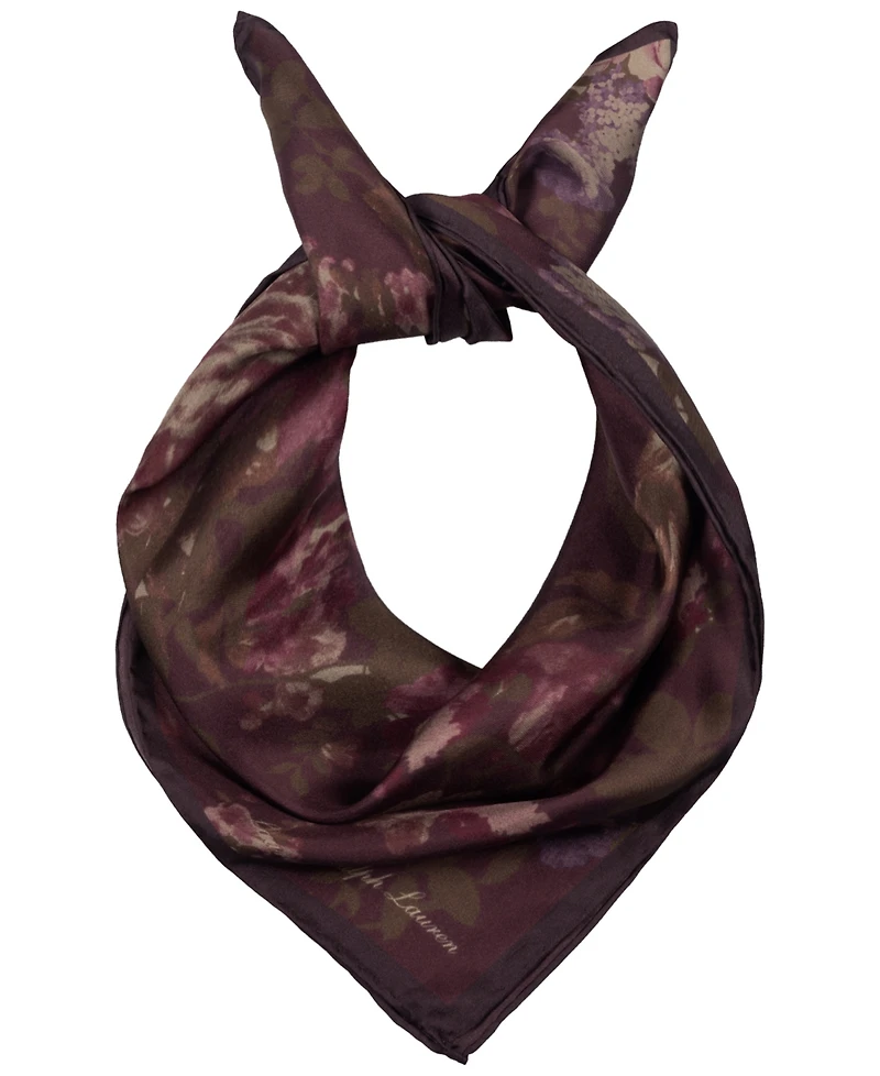 Lauren Ralph Floral Small Square Scarf