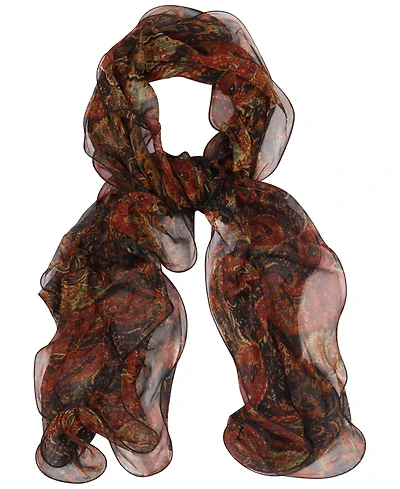 Lauren Ralph Lauren Paisley Double Ruffle Scarf