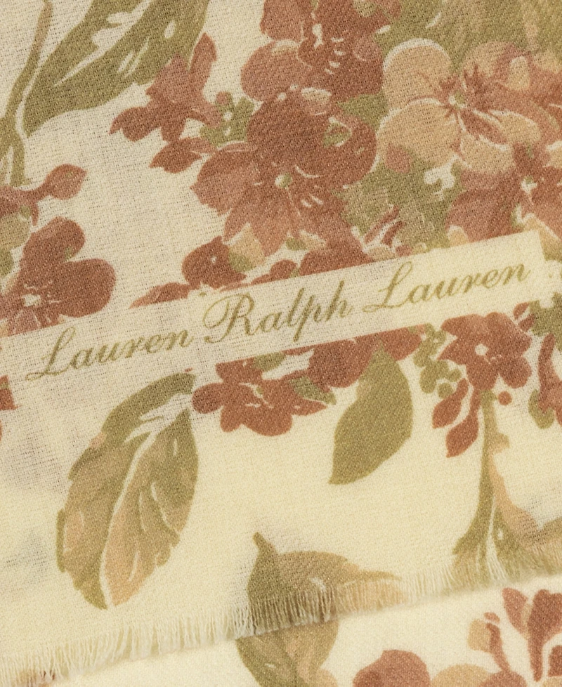 Lauren Ralph Floral Oversized Wrap