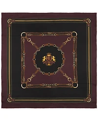 Lauren Ralph Lauren Belting Logo Crest Square Scarf